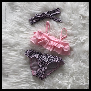 Bikini leopard light pink